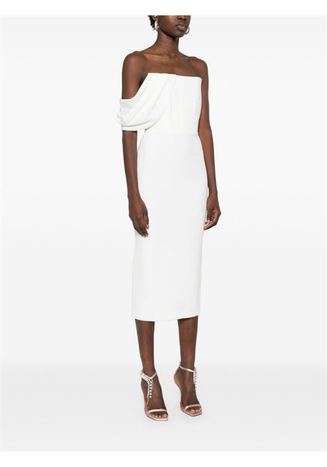 White crepe corset midi dress Alex perry - women ALEX PERRY | D1424WHT